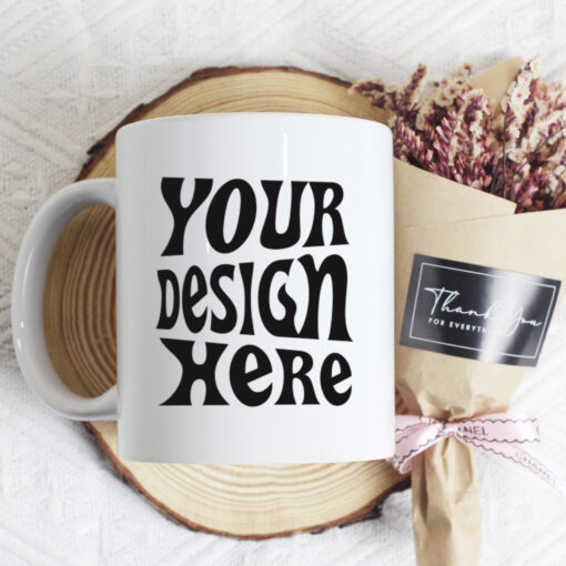 Customized branded Mugs, White Coffee Mugs  11 OZ With Box for for Coffee, Soup, Tea, Milk, Latte, Hot Cocoa - Image 5